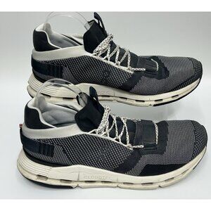 On Cloud Cloudnova Shoes Mens 11 Black Gray Athletic Running Walking Sneaker